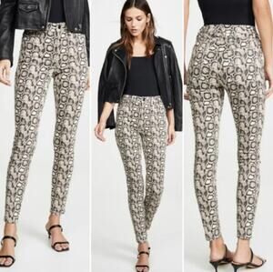 Good American Good Legs Snake-Print Skinny Jeans - size 12/31